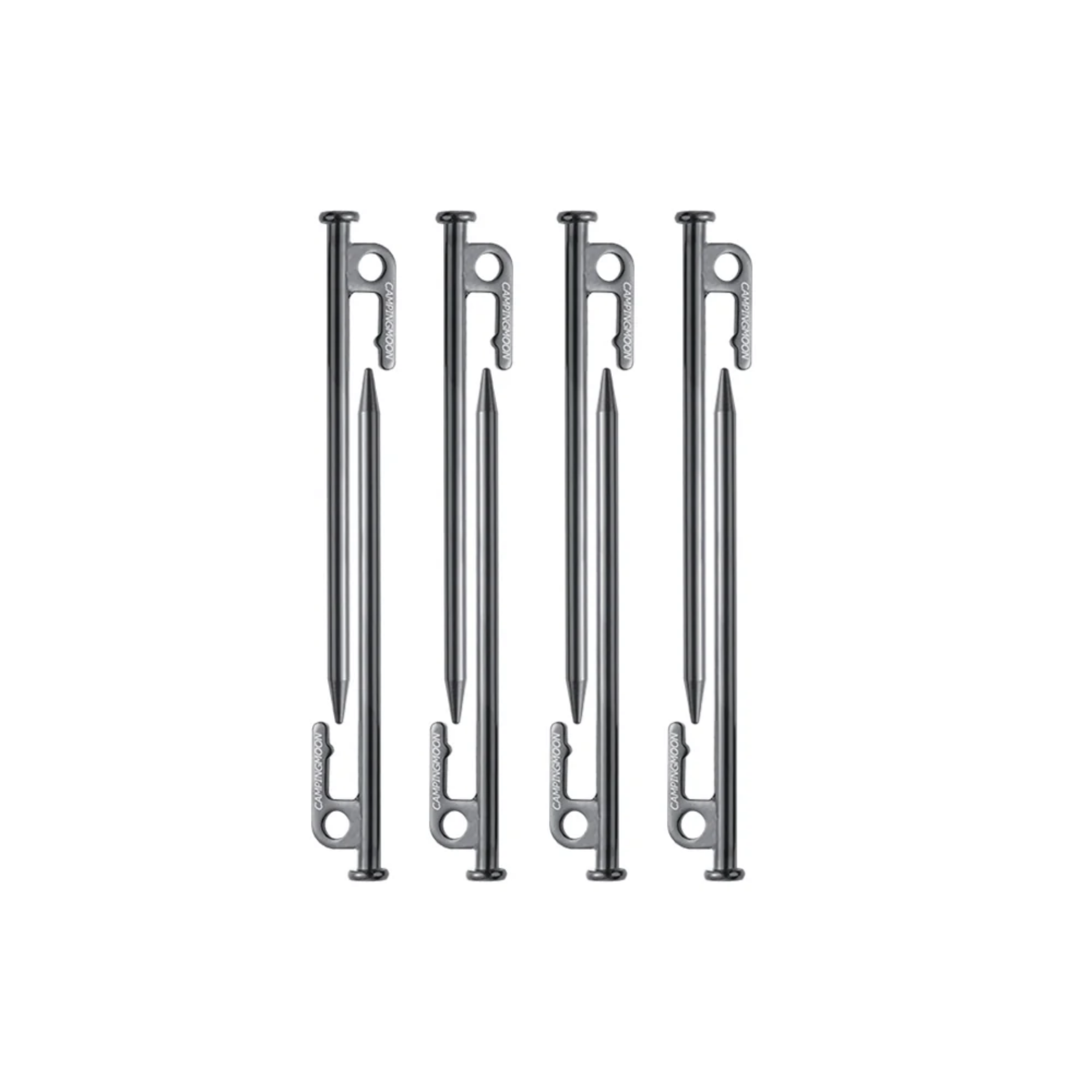 Campingmoon Carbon Steel Tent Stakes 6pcs