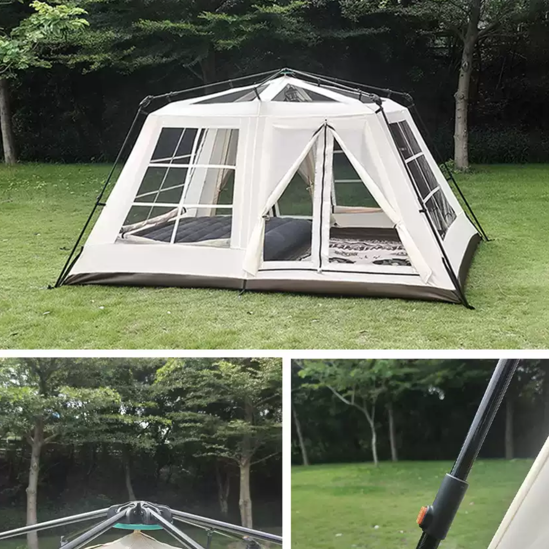 Stoic Pre-Attached Pole Tent - Khaki