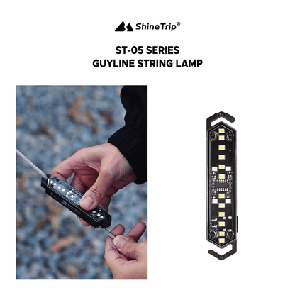 ShineTrip 05 Series Wind Rope Warning Light - Black