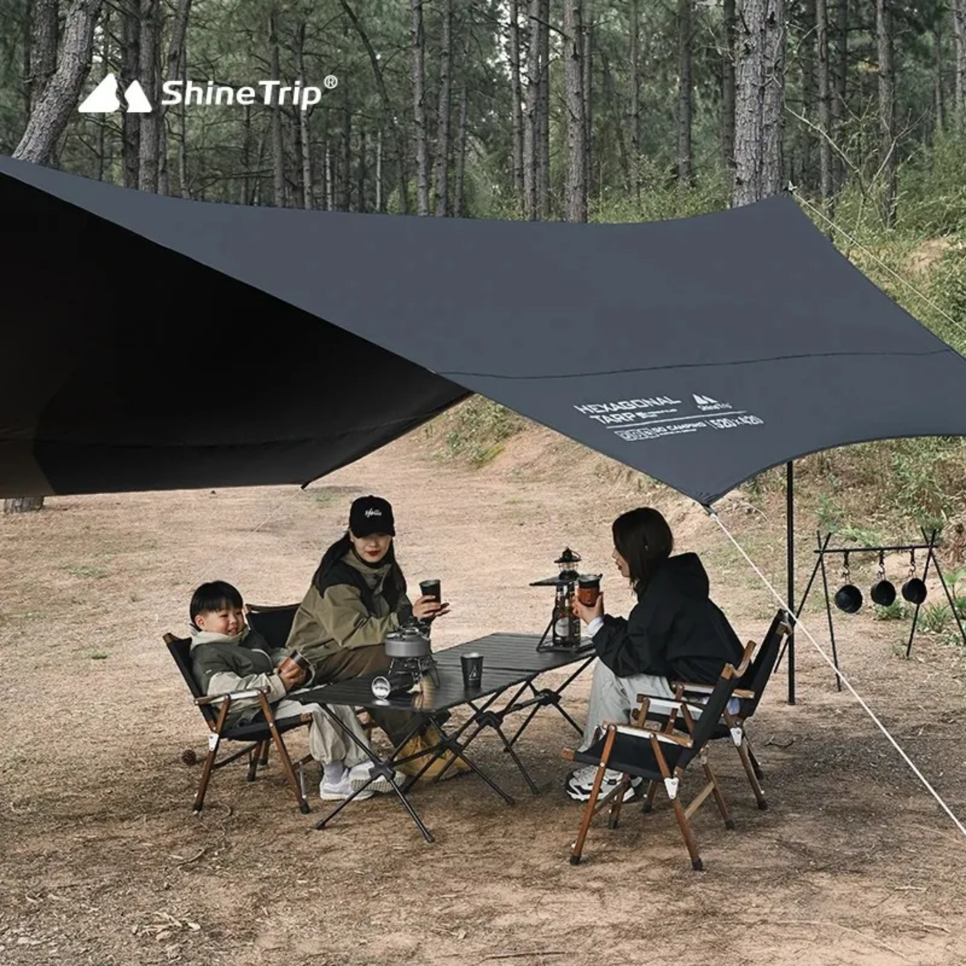 ShineTrip Hexagonal Vinyl Skylight - Black