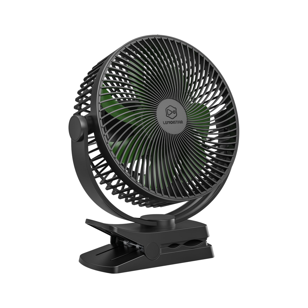 Lemoistar FA7 10000mAh Rechargeable Clip Fan