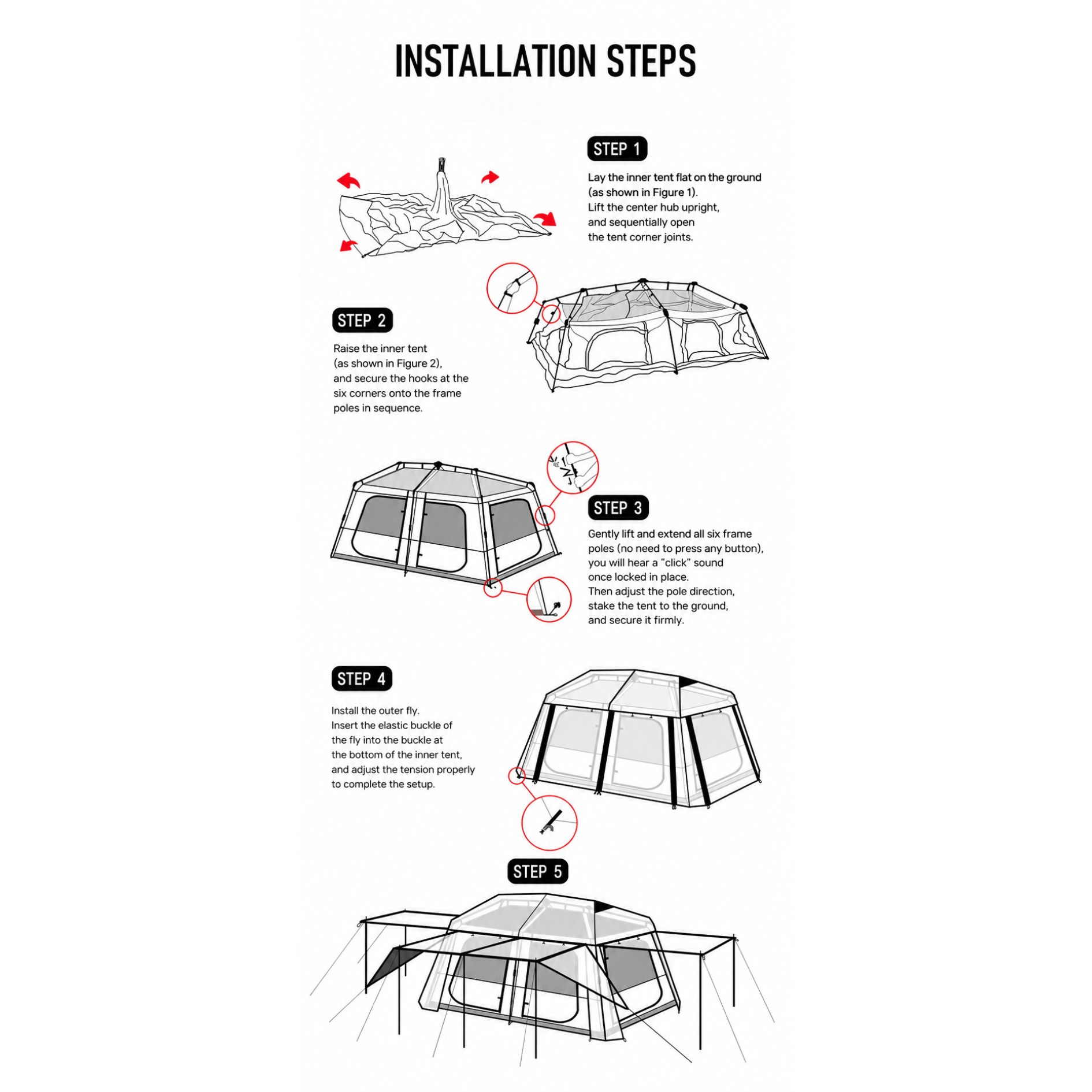 Stoic Villa 13 Auto Tent - Black