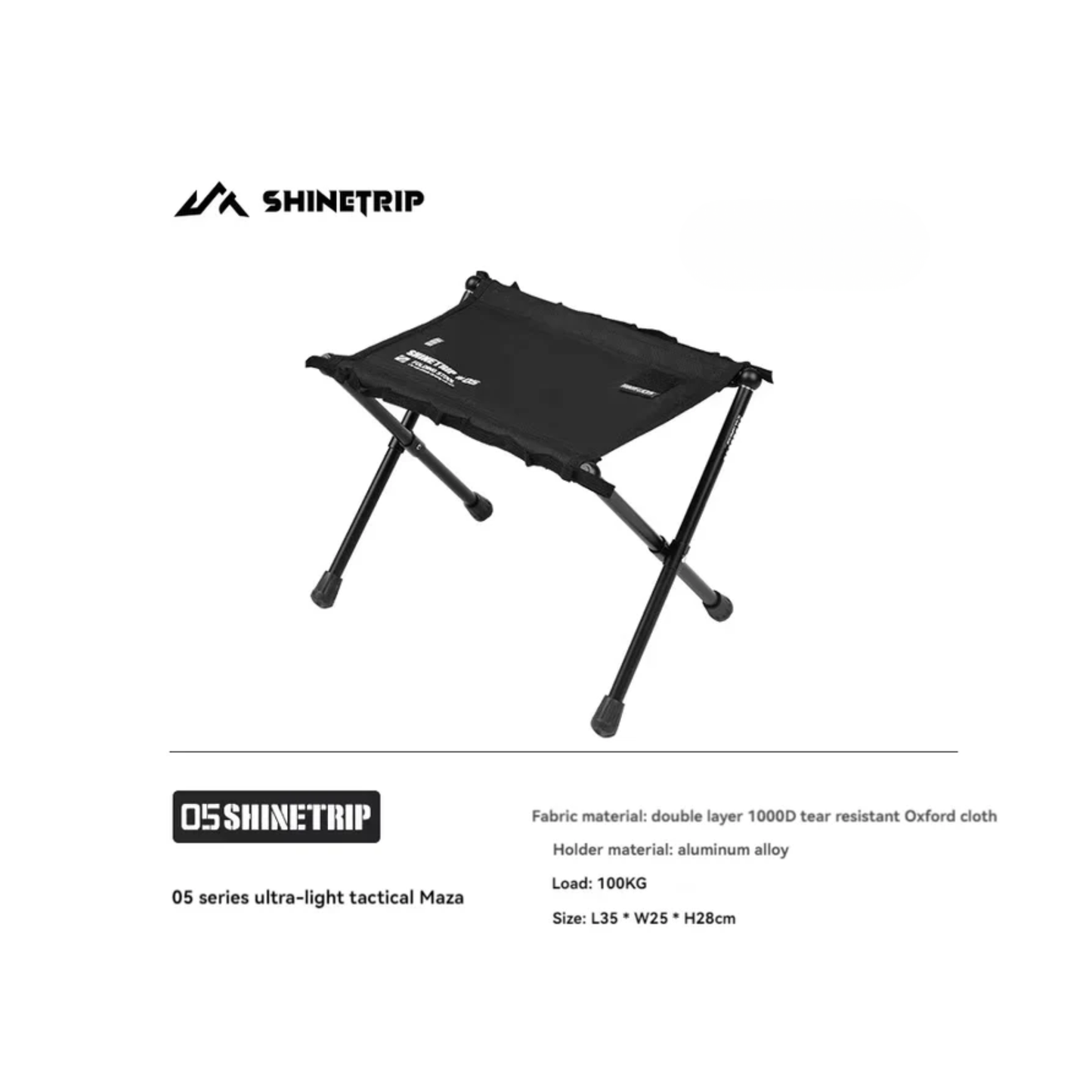 ShineTrip 05 Series Ultra-Light Tactical Stool Large
