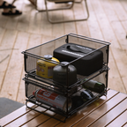 Campingmoon IGT Folding Storage Mesh Box Half Door