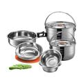 Campingmoon Stainless Steel Camping Mess Kit