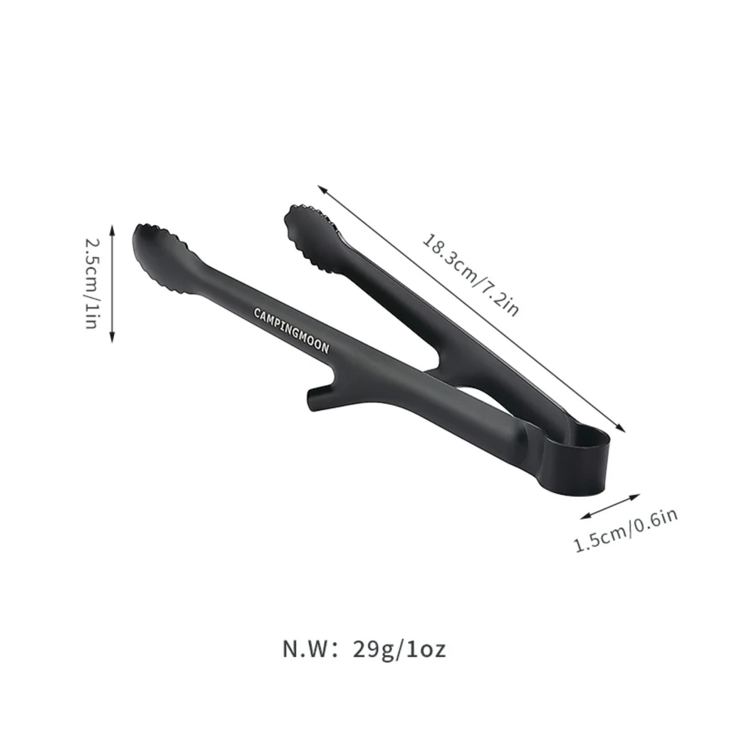 Campingmoon Solo Stainless Steel BBQ Tongs S