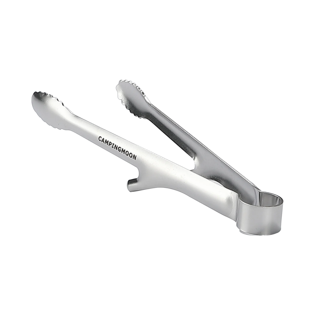 Campingmoon Solo Stainless Steel BBQ Tongs S