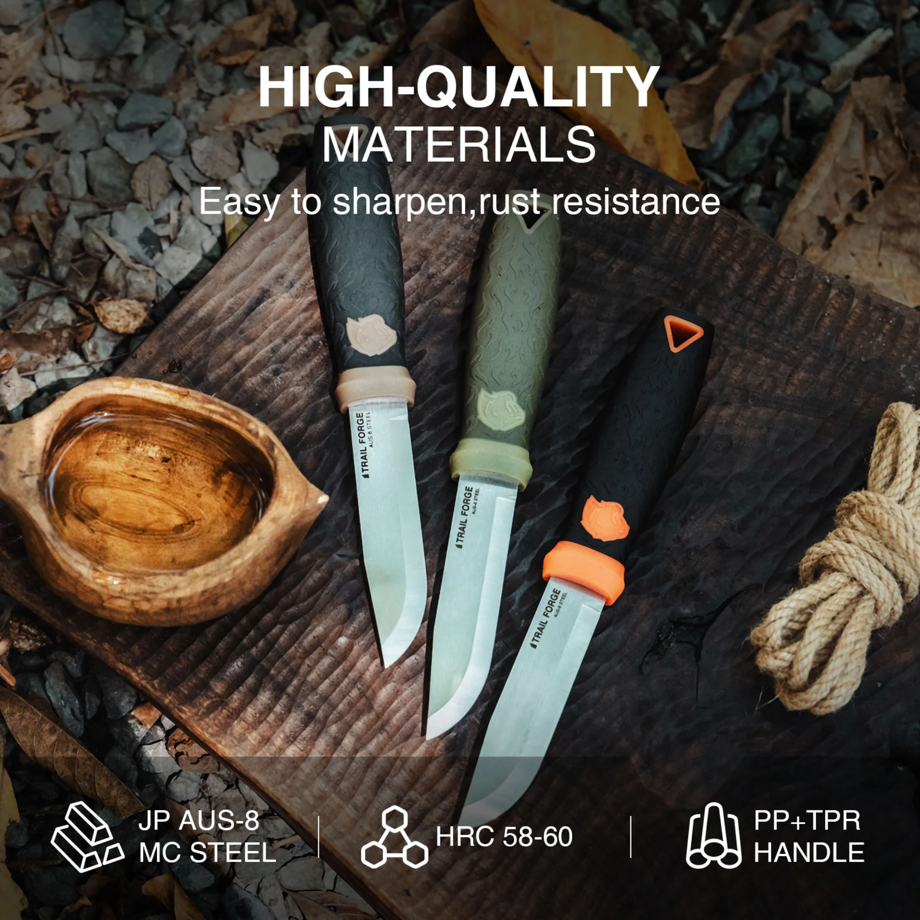 OneTigris Trail Forge Camping Knife