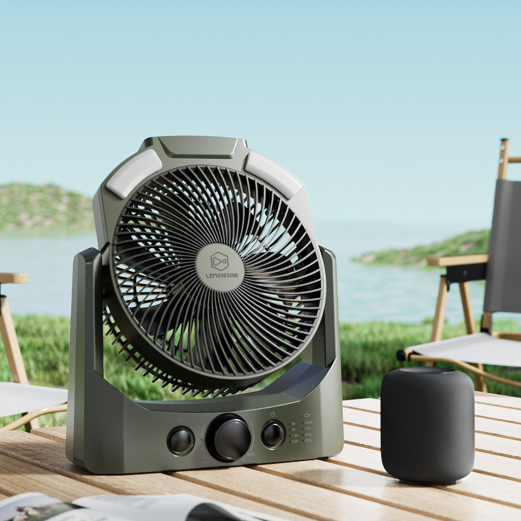 Lemoistar FT9C 20000mAh Rechargeable Camping Fan