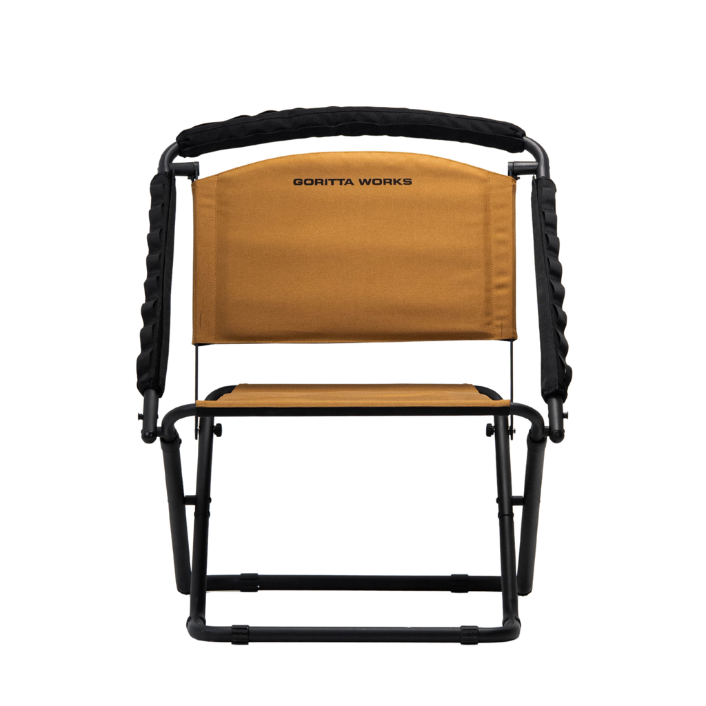 Goritta Works Height-Adjustable Folding Outdoor Camping Chair - Black/Coyote Tan