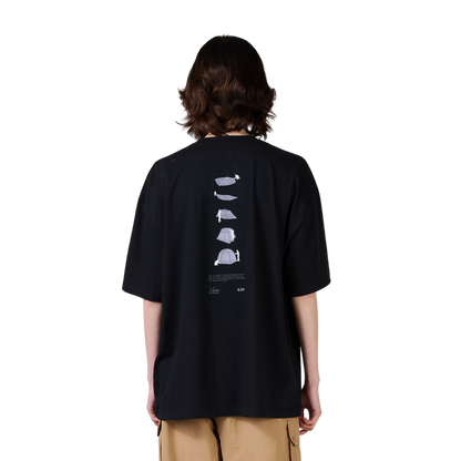 KZM Tent Illustration Short Sleeved T-Shirt