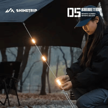 ShineTrip 05 Series Wind Rope Warning Light - Black