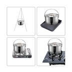 Campingmoon Stainless Steel Camping Mess Kit