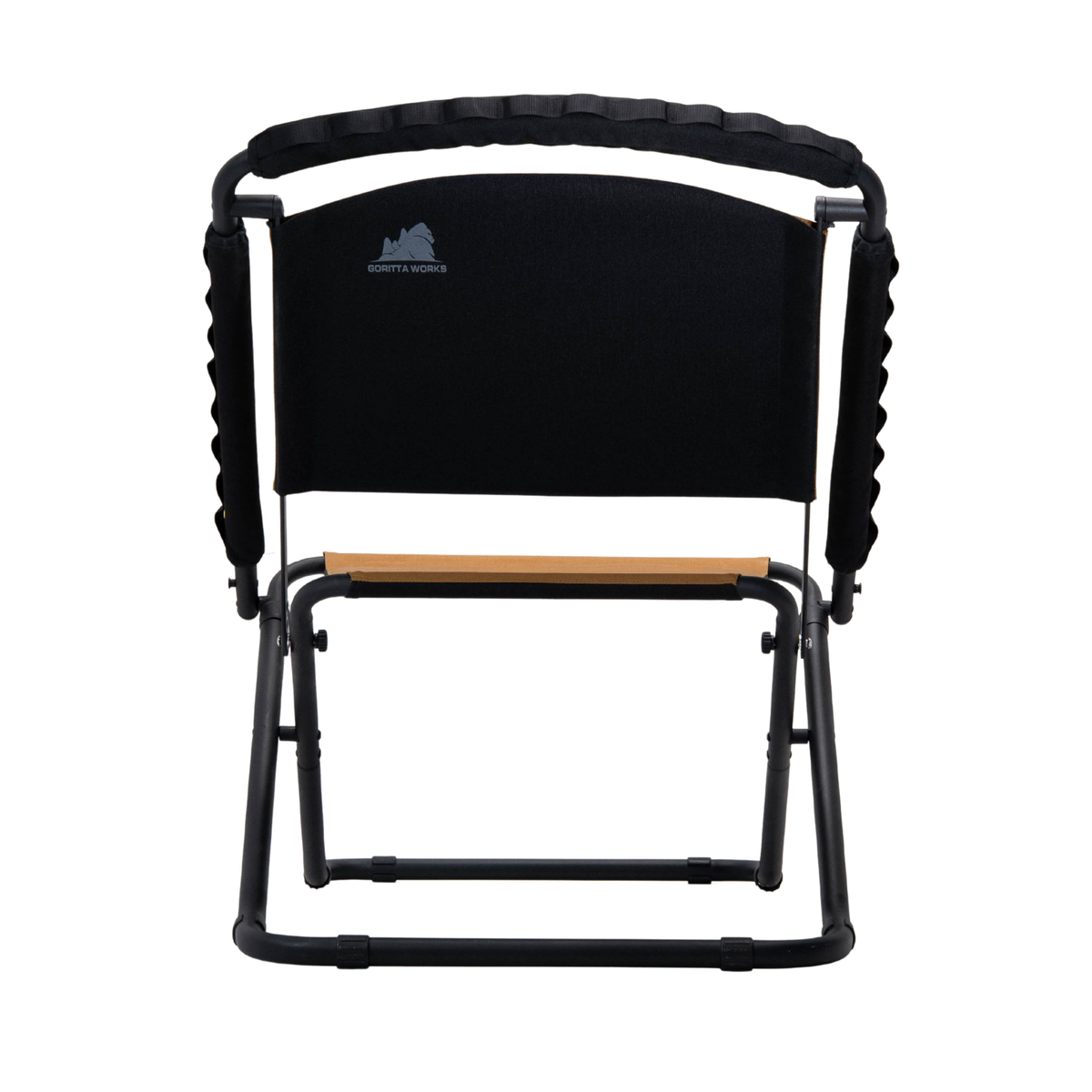 Goritta Works Height-Adjustable Folding Outdoor Camping Chair - Black/Coyote Tan