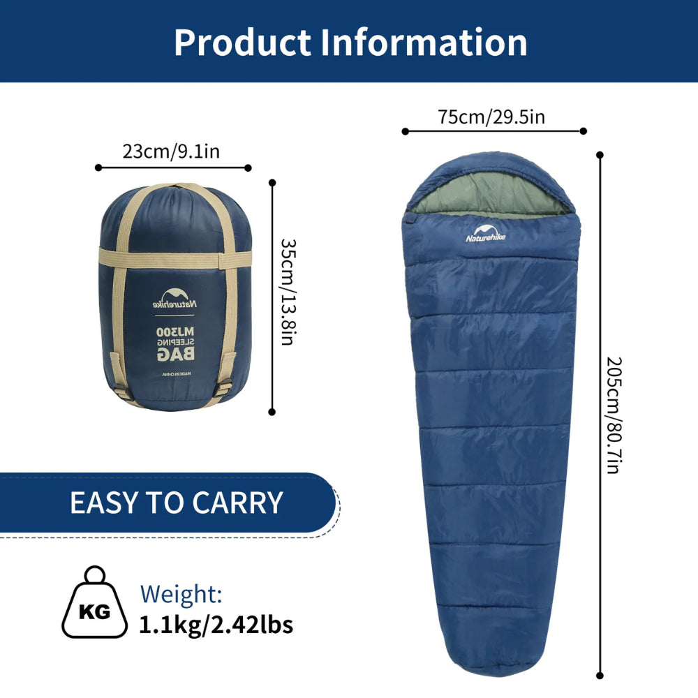 Naturehike MJ300 Mummy Cotton Sleeping Bag
