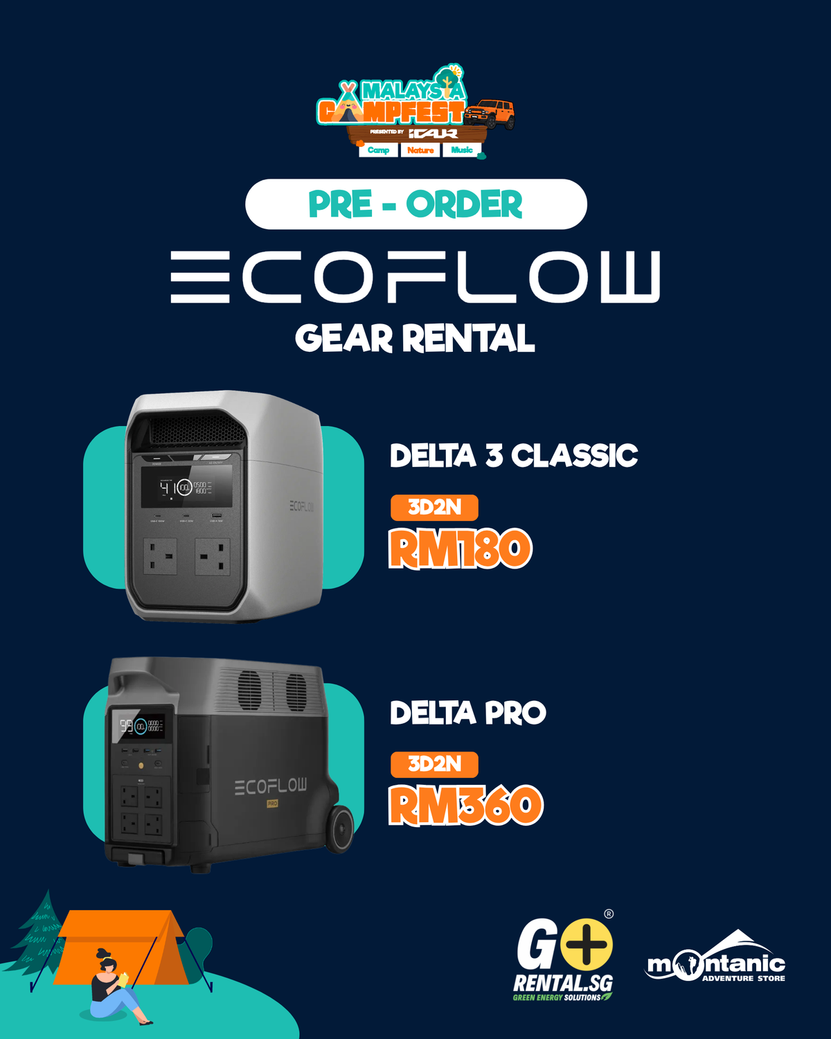 ECOFLOW Portable Battery [Rental Malaysia Campfest 2026]