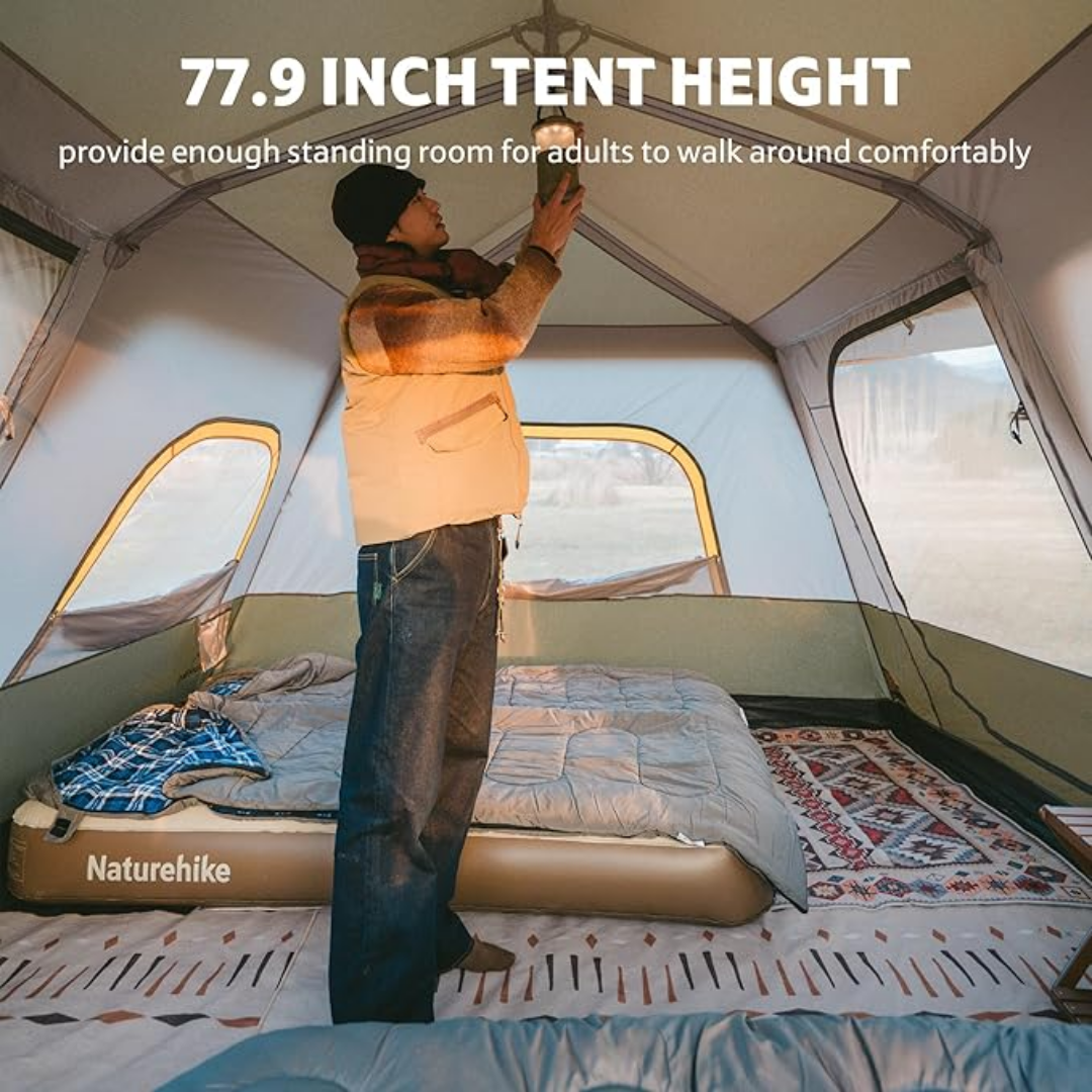 Naturehike Cape 8.4 Square Quick Tent 6 People - Light Brownish Gray