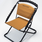 Goritta Works Height-Adjustable Folding Outdoor Camping Chair - Black/Coyote Tan