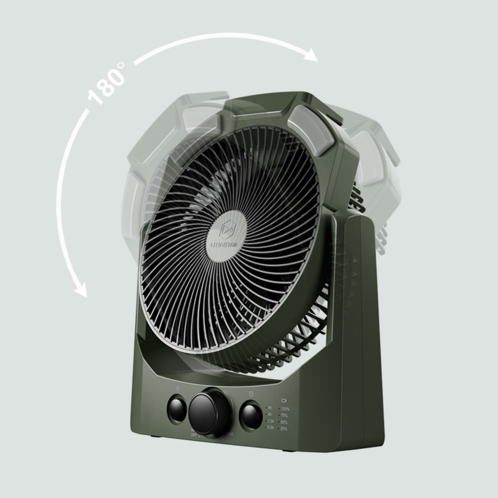 Lemoistar FT9C 20000mAh Rechargeable Camping Fan