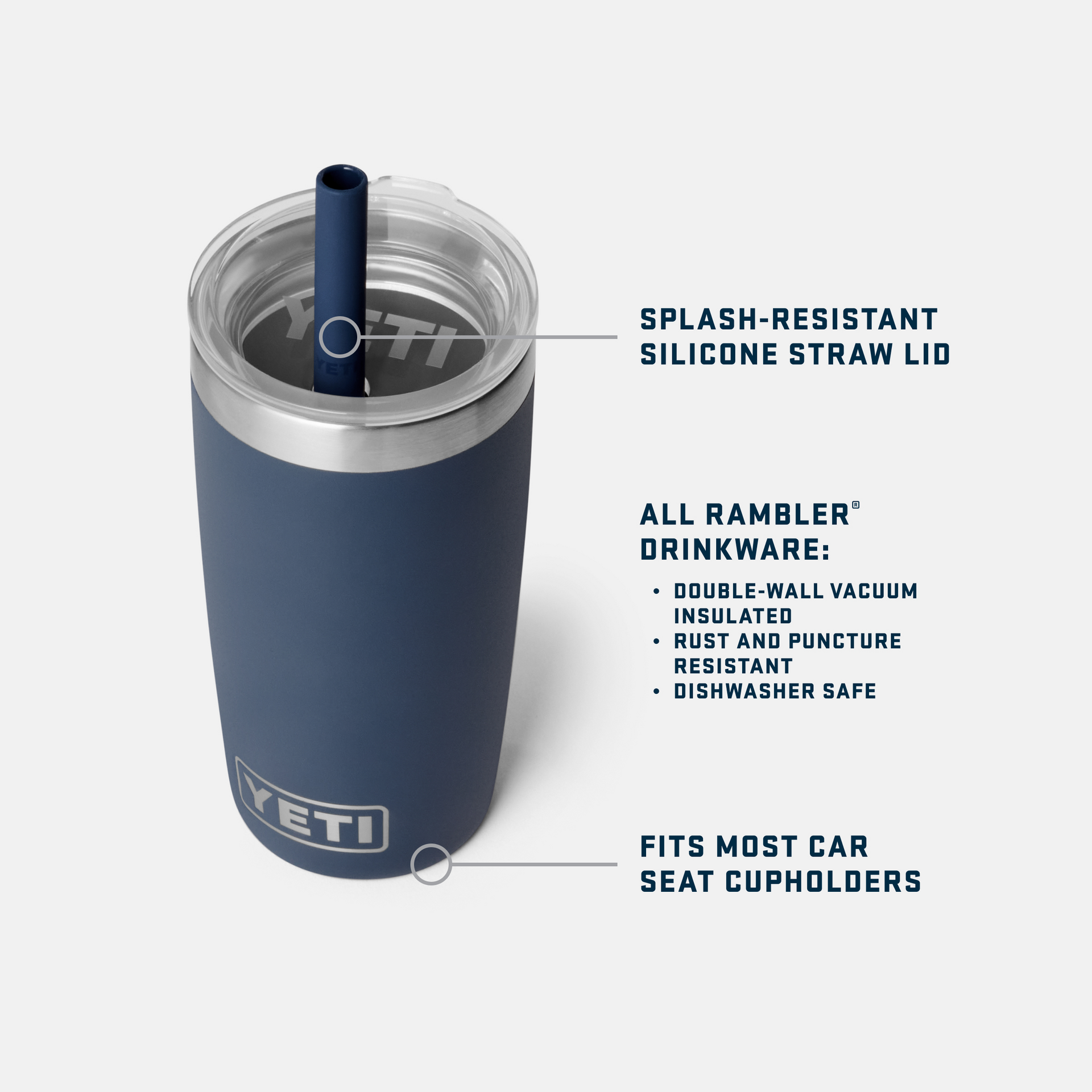 YETI Rambler® Jr. 10 OZ Tumbler With Silicone Straw Lid