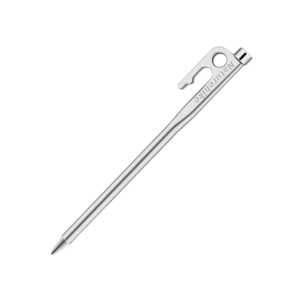 Naturehike Large Stainless Steel Tent Peg - Silver