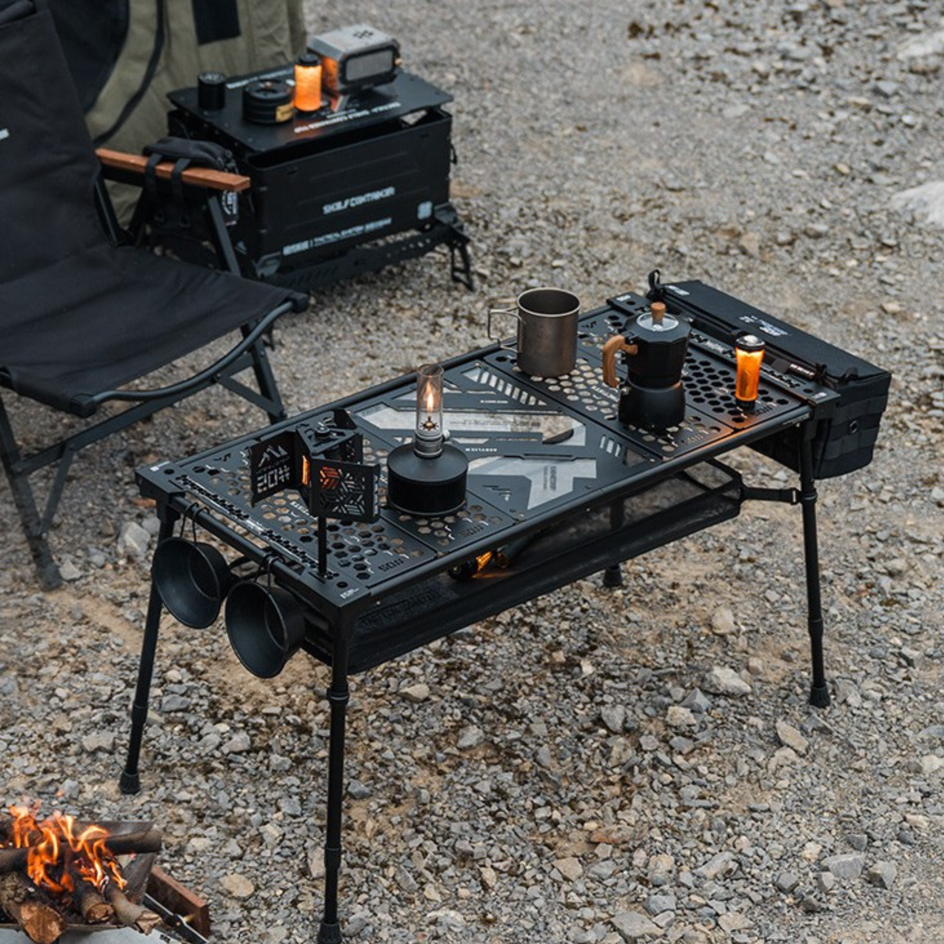 ShineTrip ST-05 Series Tactical Cube Table with Top