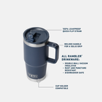 YETI Rambler® 20 OZ Travel Straw Mug With Color-Matched Straw Lid