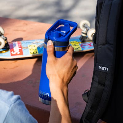 YETI Rambler® 18 oz Water Bottle with Color-Matched Flip Chug Cap
