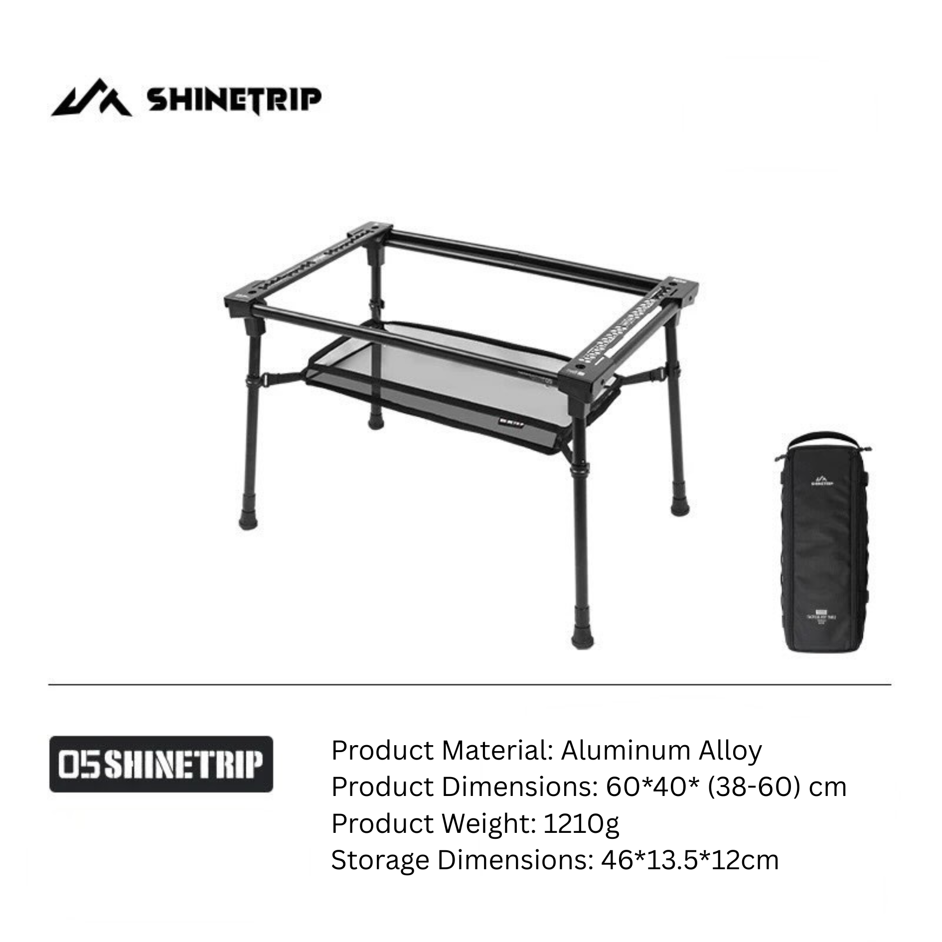 ShineTrip ST-05 Series Tactical Cube Table with Top