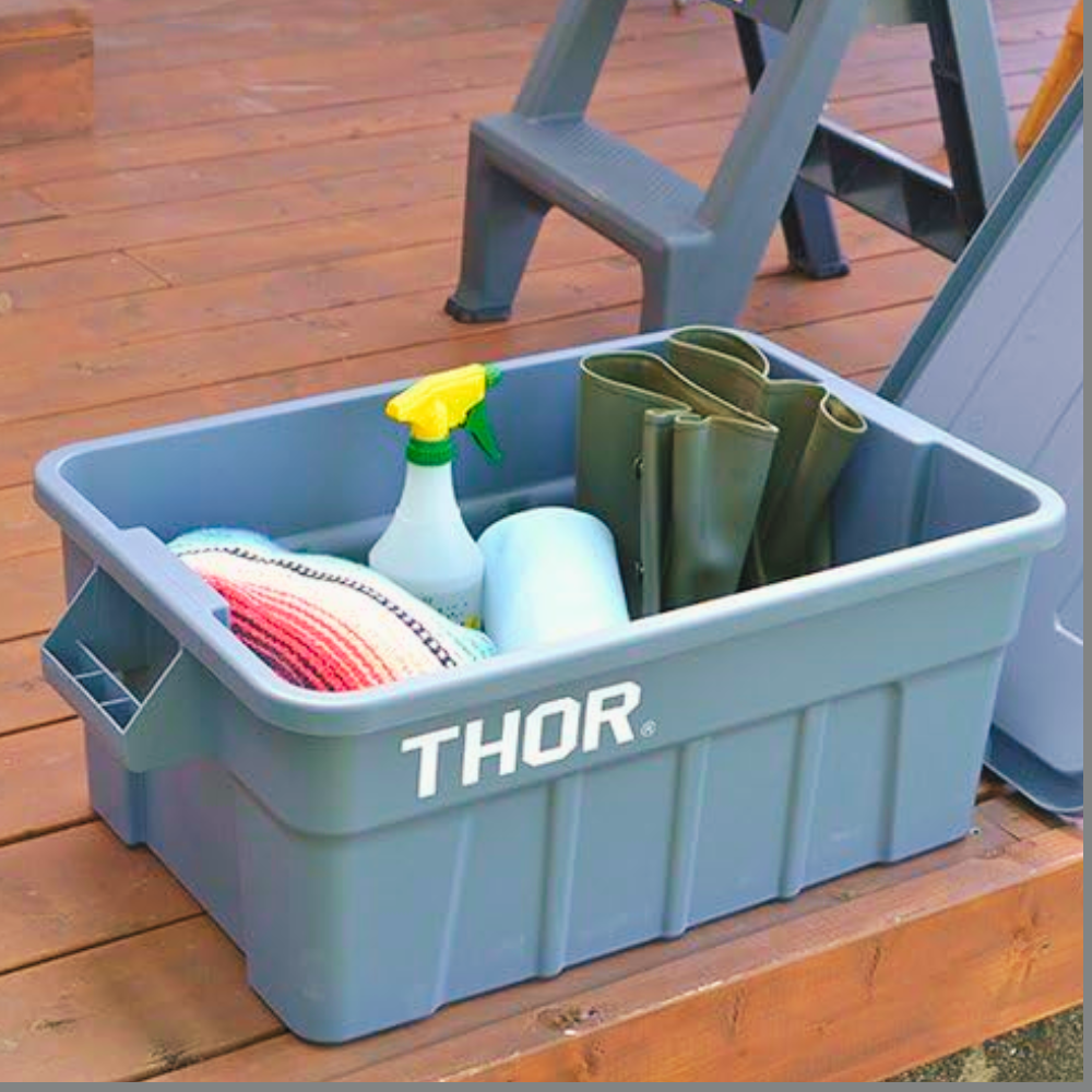 THOR Tote Box With Lid - 53L Medium Capacity Storage Container