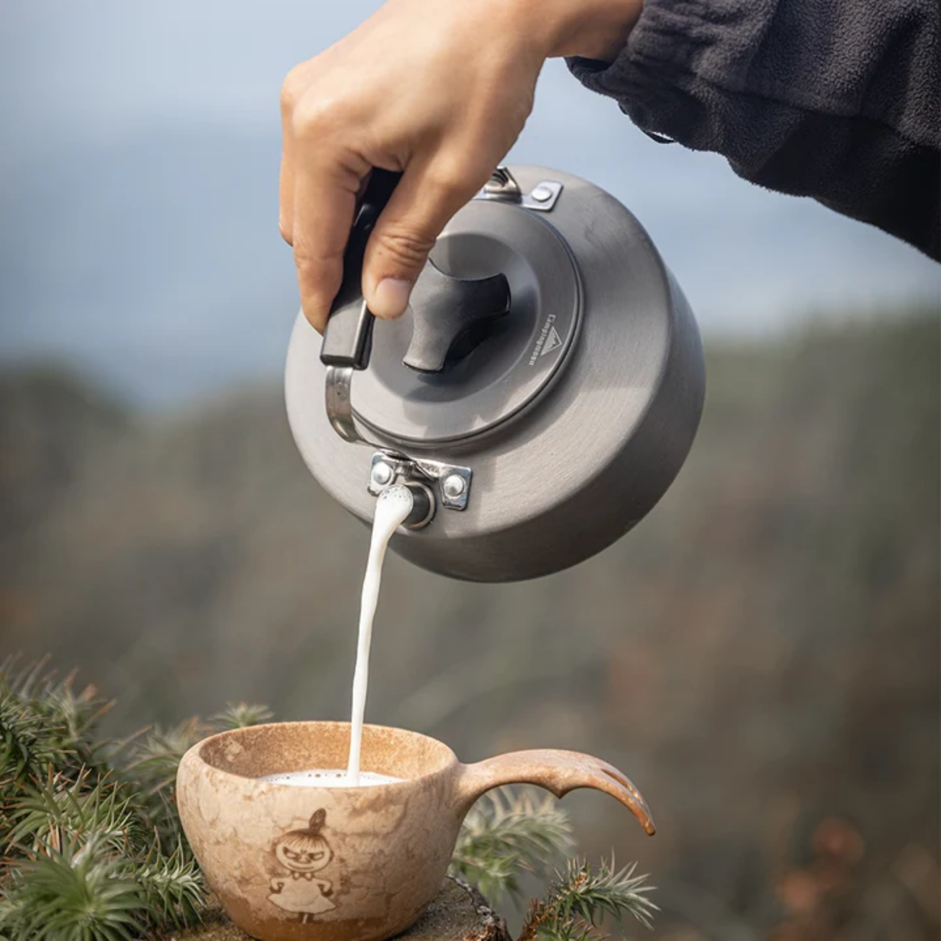 Campingmoon Camping Kettle 1L Portable