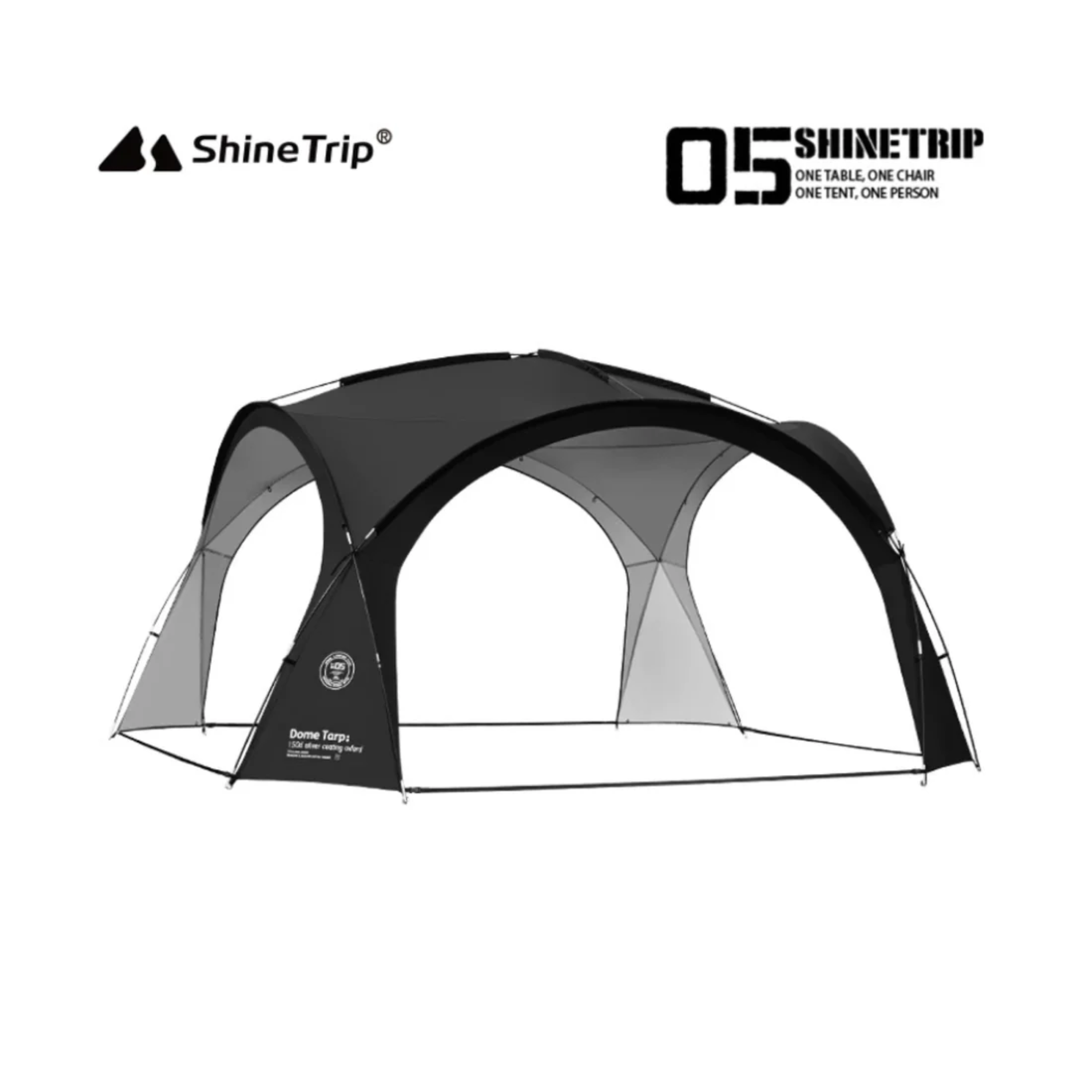 ShineTrip 05 Series Dome Skylight Fiberglass Rod - Black