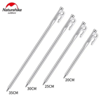 Naturehike Large Stainless Steel Tent Peg - Silver