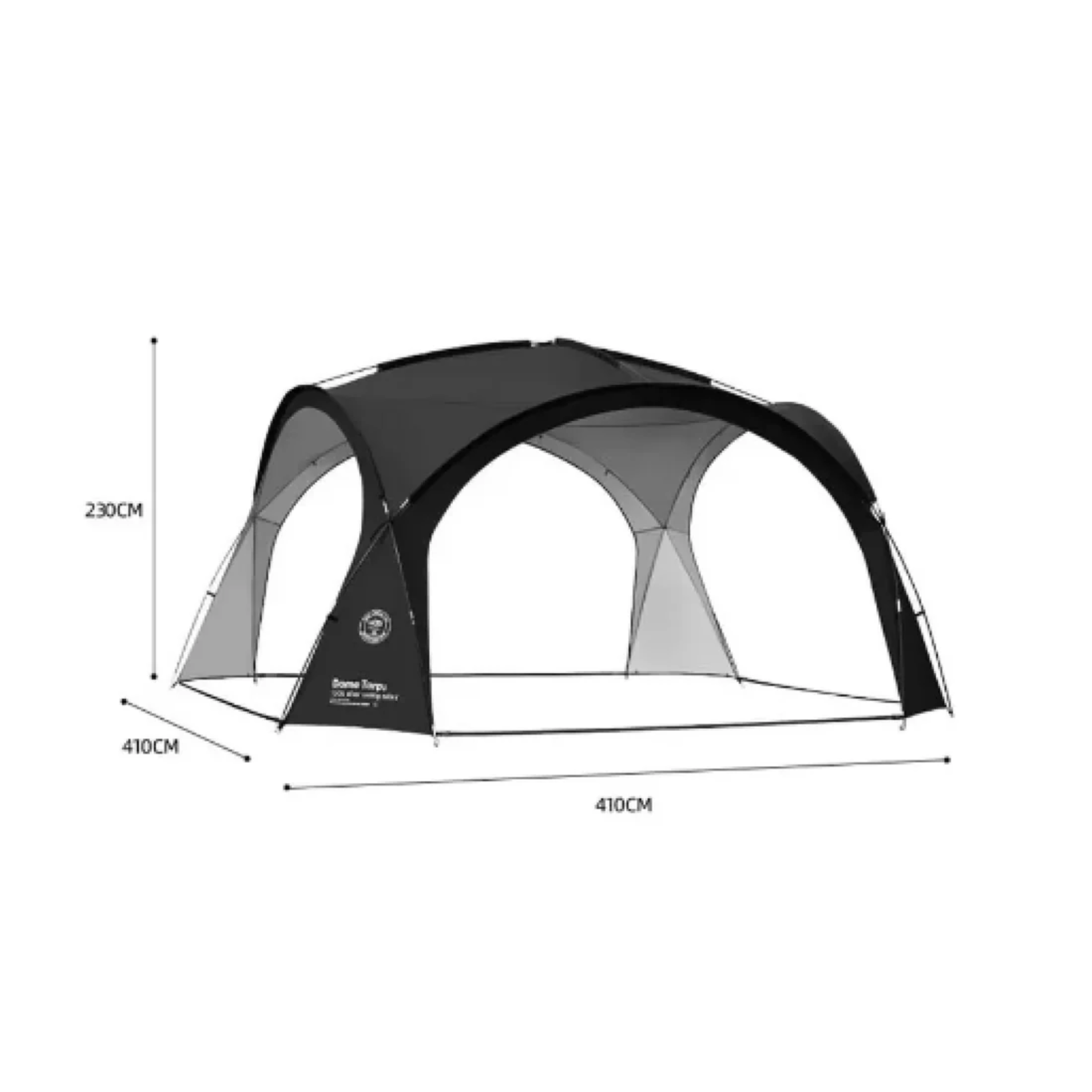 ShineTrip 05 Series Dome Skylight Fiberglass Rod - Black