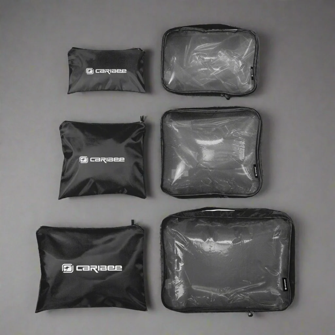 Caribee 6 Piece Packing Cube and Pouch Set