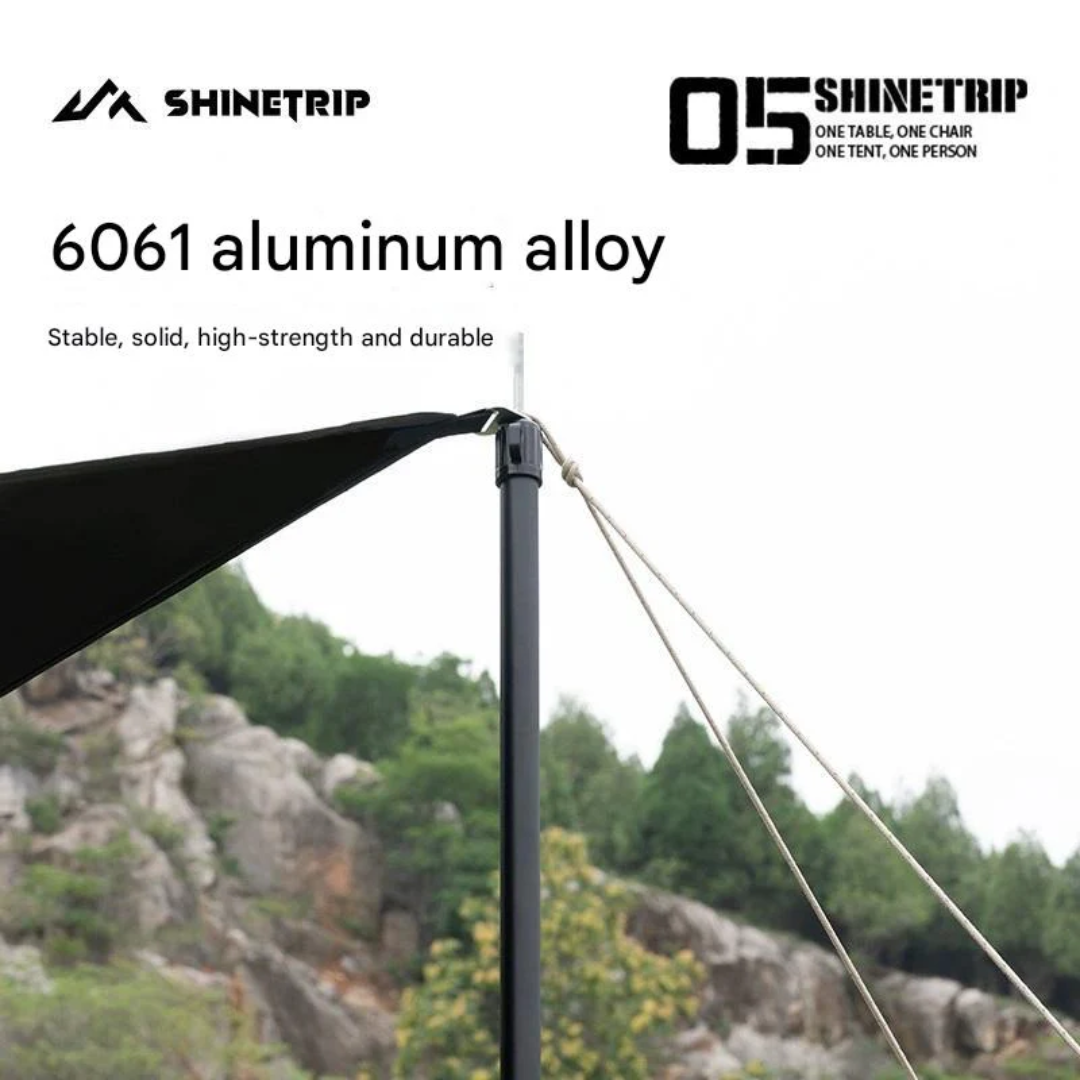 ShineTrip 05 Series Fully Retractable Canopy Pole 2.3m - Black