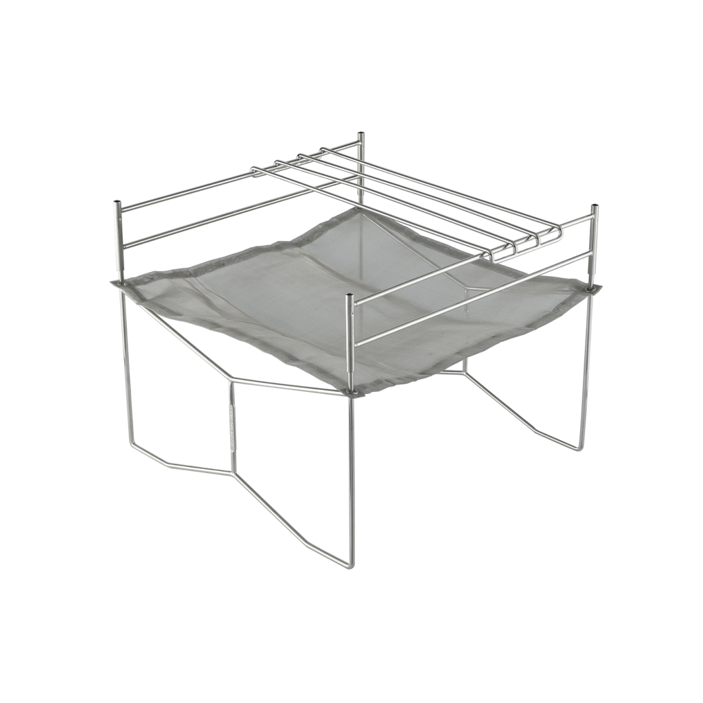 Campingmoon Solo Fire Pit with Cooking Grate