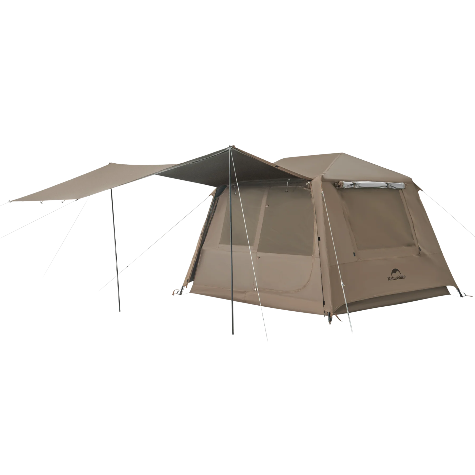 Naturehike Village 5.0 2 Generation Quick Open Tent - Brown