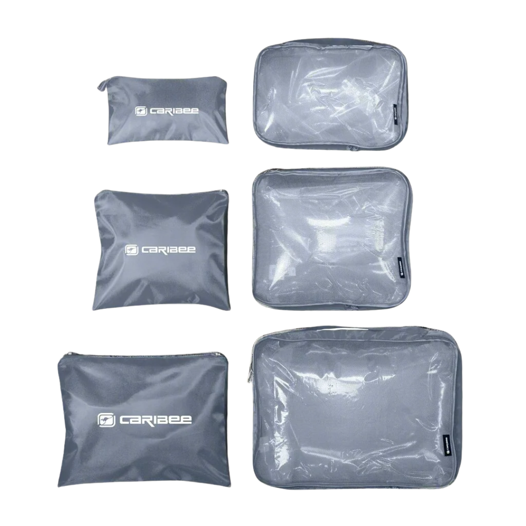 Caribee 6 Piece Packing Cube and Pouch Set