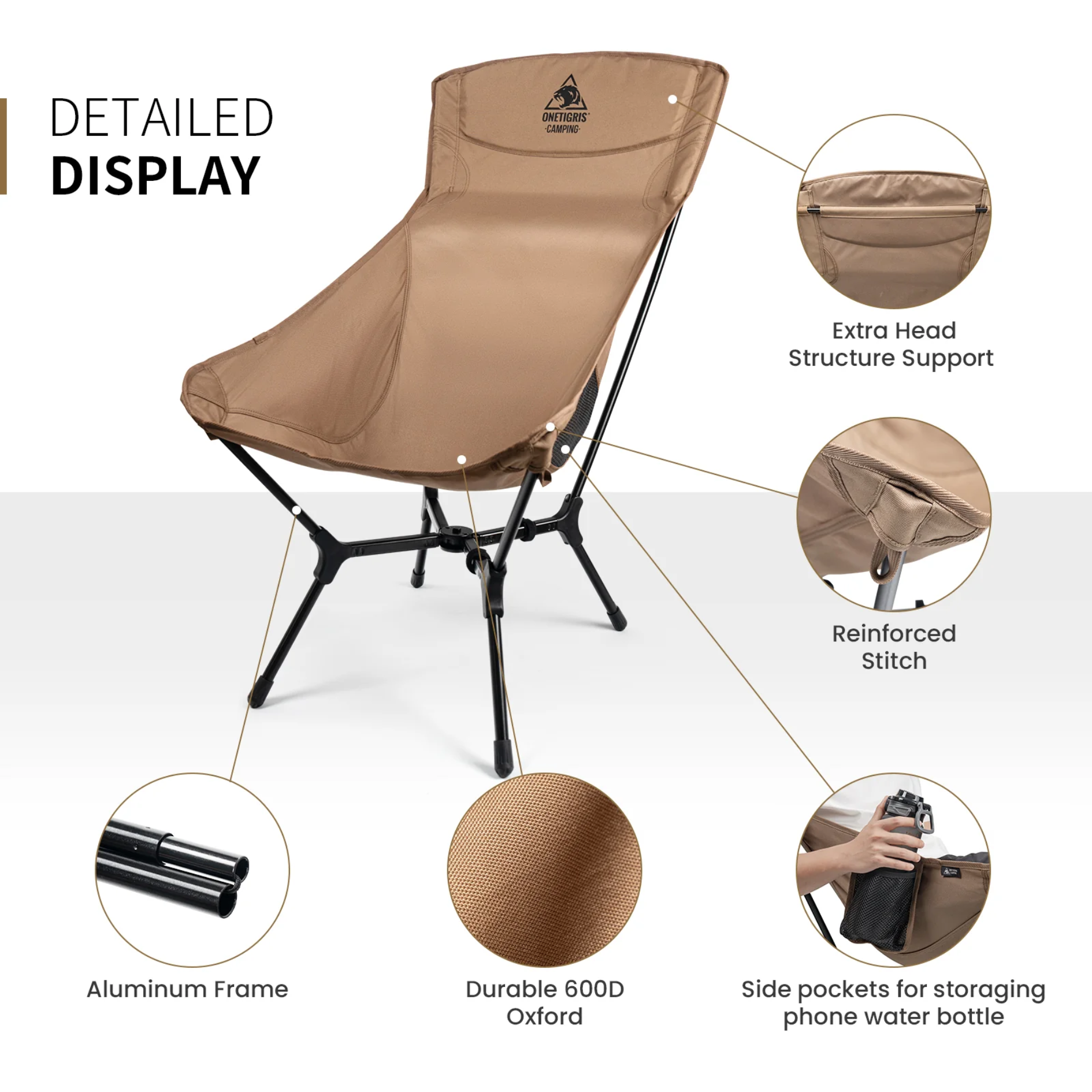 OneTigris Oasisflex Highback Camping Chair