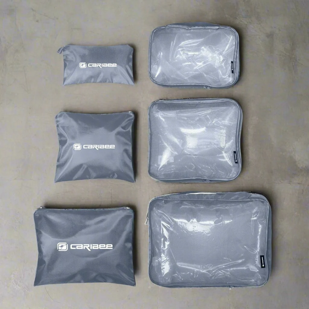 Caribee 6 Piece Packing Cube and Pouch Set
