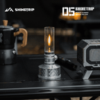 ShineTrip ST  Light-Prism Gas Canister + Dewlight Camping Lantern Combo – Black – L