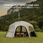 Naturehike Boundar Quick Opening Canopy Aluminium Pole Style - Quicksand Gold