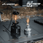 ShineTrip ST  Light-Prism Gas Canister + Dewlight Camping Lantern Combo – Black – L