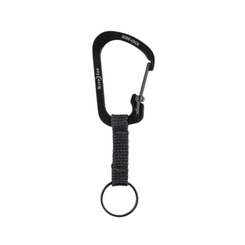 Nite Ize Sidelock Key Ring Stainless Steel Black