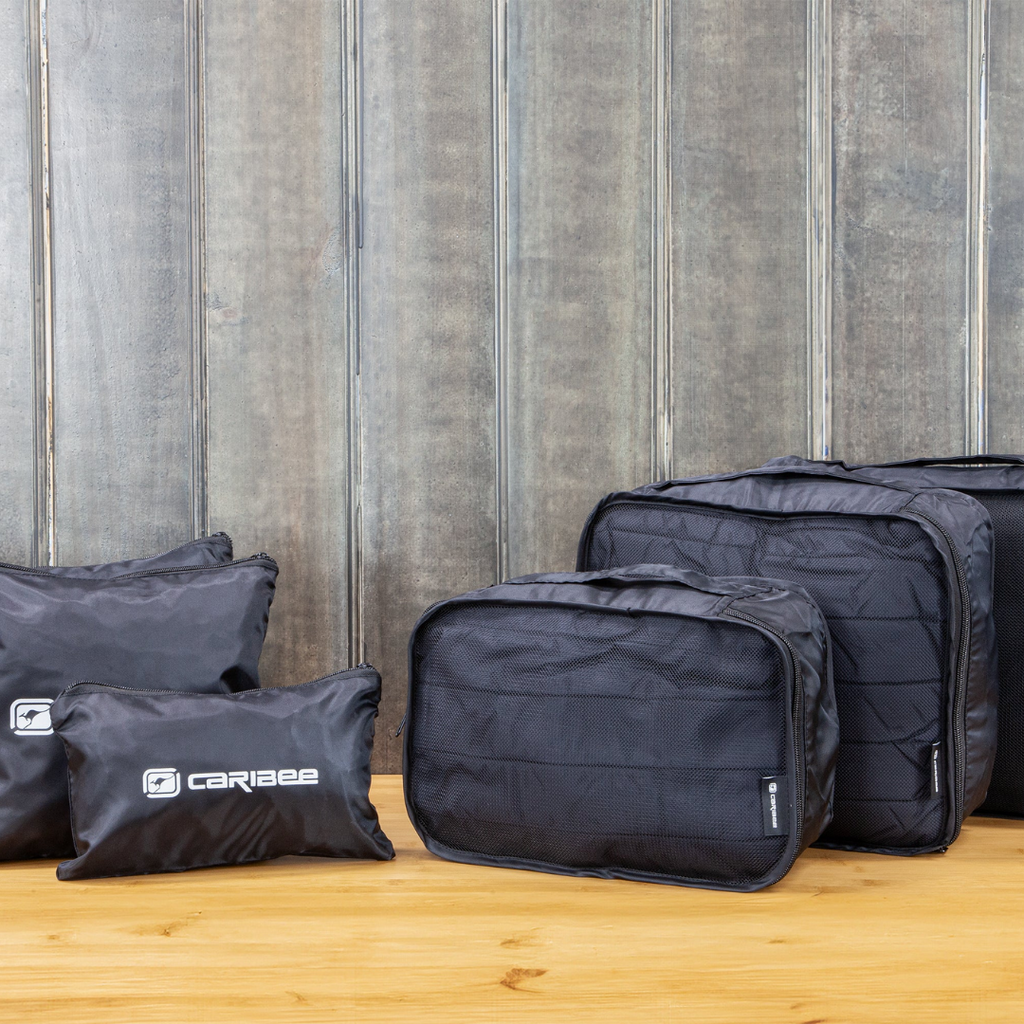 Caribee 6 Piece Packing Cube and Pouch Set