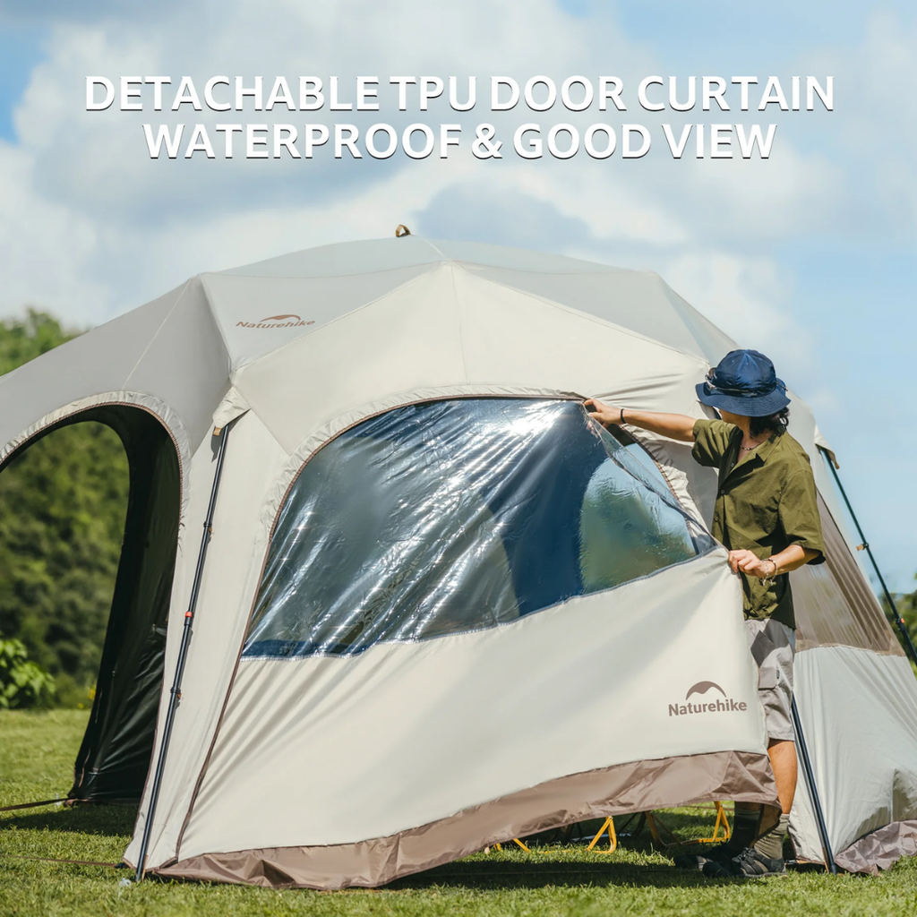 Naturehike Boundar Quick Opening Canopy Aluminium Pole Style - Quicksand Gold