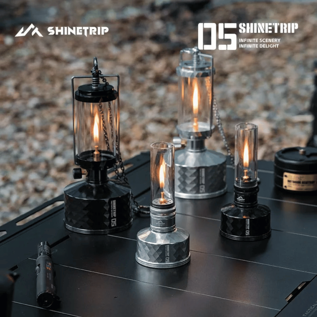 ShineTrip ST-05 Series Dewlight Camping Gas-Style Lantern  Large  – Black