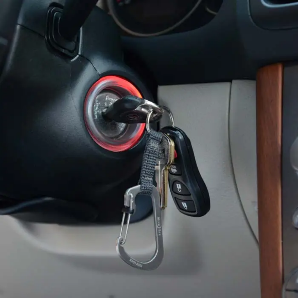 Nite Ize Sidelock Key Ring Stainless Steel Black
