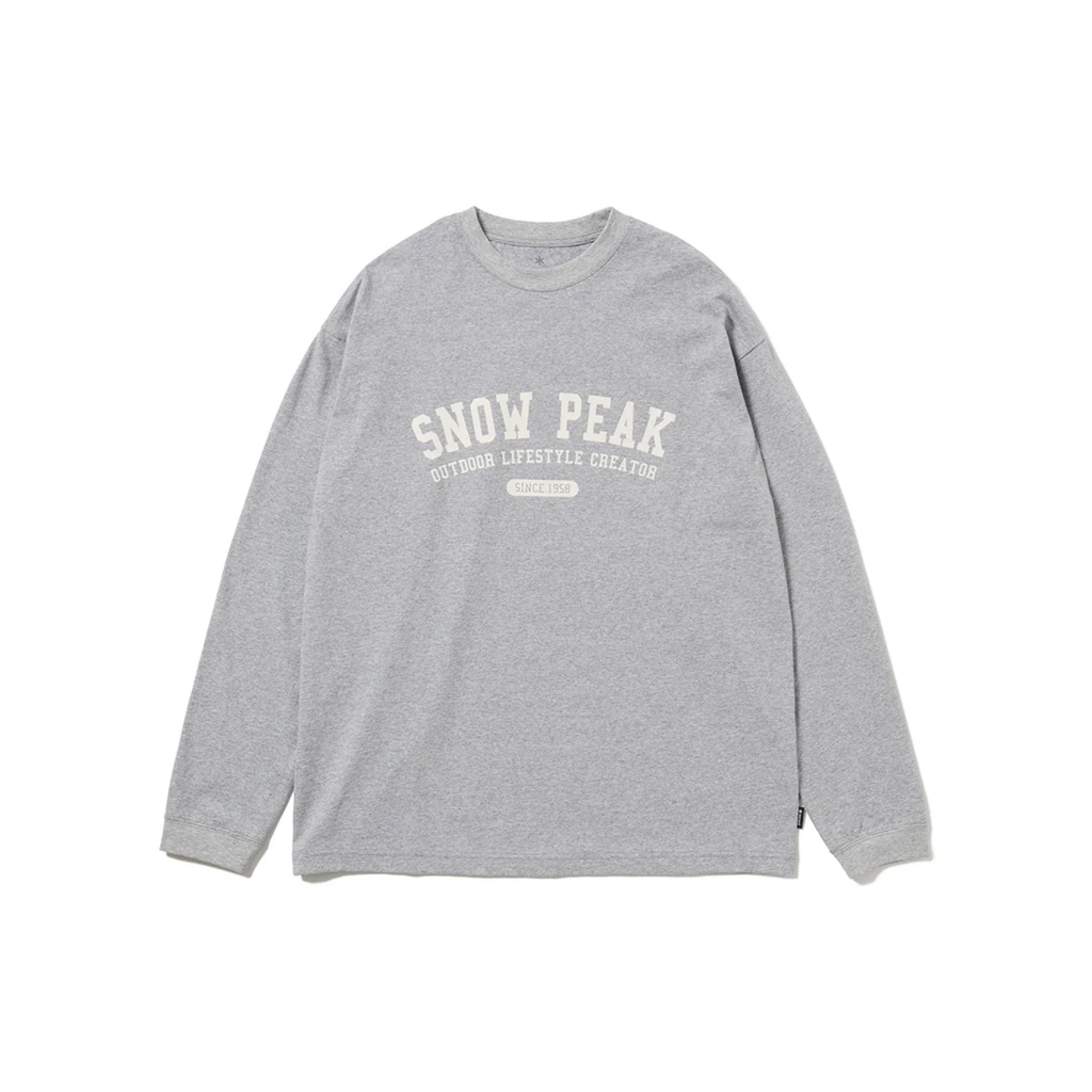 Snow Peak Varsity Logo Long Sleeve T-Shirt